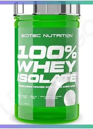 Протеїн scitec nutrition 100% whey isolate 700 грамів шоколад-горіх для набору м'язової маси та віднов sku_fitsh_cn722-11