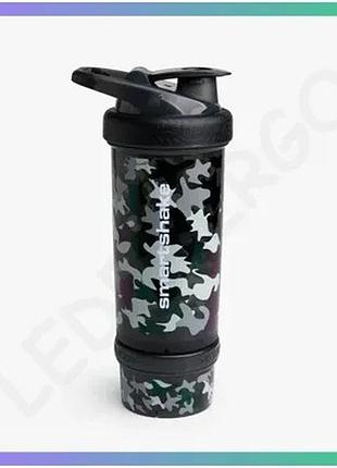 Шейкер smart shake revive 750 мл камуфляж черный для протеиновых коктейлей и напитков sku_fitsh_cn11499
