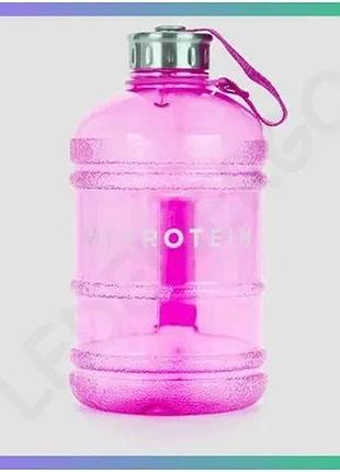 Спортивная бутылка myprotein gallon hydrator 1 л розовая пластиковая фляга для воды на тренировку sku_fitsh_cn2567