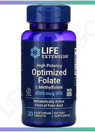 Витамины life extension optimized folate 8500 мкг 30 таблеток для здоровья сердца и когнитивной функци sku_fitsh_cn7964