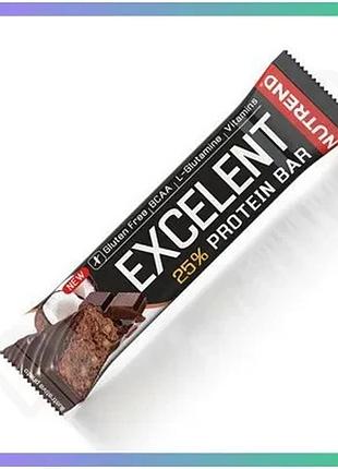 Протеиновый батончик nutrend excelent protein bar 85 г шоколад-кокос для активных людей перекус sku_fitsh_cn2218-10