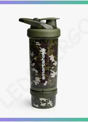 Шейкер smart shake revive 750 мл камуфляжный зеленый с сеткой для смешивания протеина и фруктов sku_fitsh_cn11500