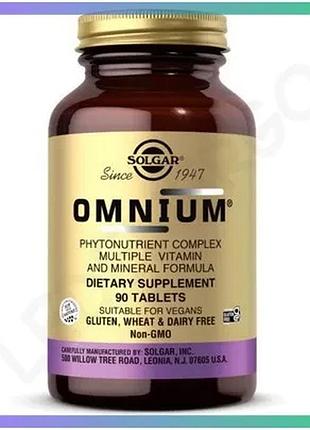 Витамины и минералы solgar omnium phytonutrient complex 90 таблеток для активного долголетия и иммунно sku_fitsh_cn12463
