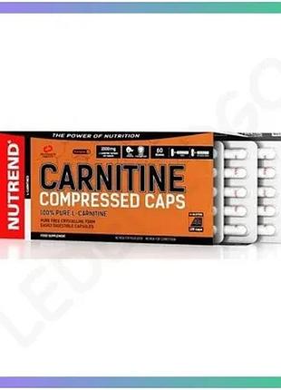 Карнитин тартрат nutrend carnitine compressed caps 120 капсул для энергии и похудения спортивное питан sku_fitsh_cn16337