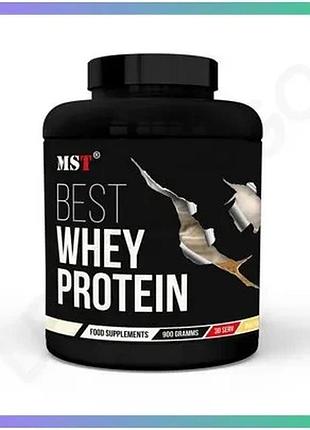 Сывороточный протеин mst nutrition best whey protein 900 грамм ванильное мороженое для набора мышечной sku_fitsh_cn14281-2