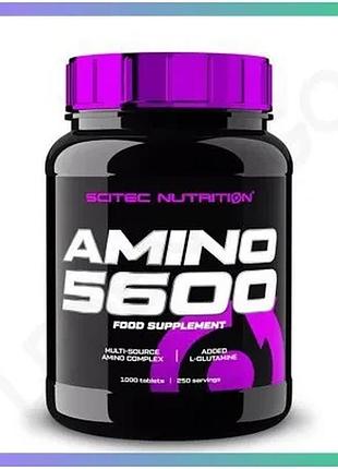 Амінокислота scitec nutrition amino 5600 1000 таблеток для набору м'язової маси та відновлення після т sku_fitsh_cn738