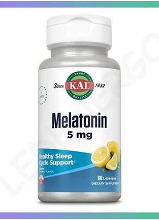 Леденцы с мелатонином kal melatonin 5 мг 60 пастилок для улучшения сна и поддержки нервной системы sku_fitsh_cn20578-1