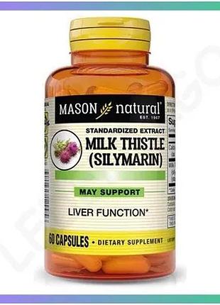 Натуральная добавка mason natural расторопша силимарин 60 капсул для печени и кожи антиоксидант sku_fitsh_cn10958