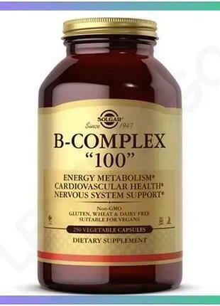 Витамины solgar b-complex 100 250 вегакапсул для взрослых поддержка нервной системы и энергии sku_fitsh_cn6025