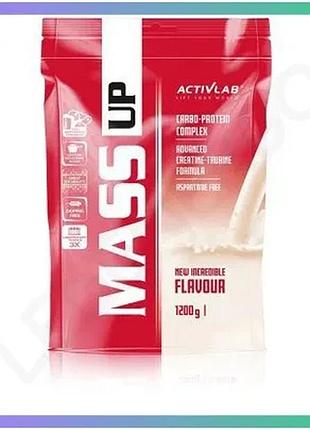 Гейнер activlab mass up 1,2 кг полуниця для набору м'язової маси енергетик для спортсменів sku_fitsh_cn62-4