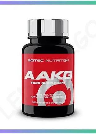 Амінокислота scitec nutrition aakg 100 капсул для витривалості та енергії підтримка серцево-судинної с sku_fitsh_cn2639