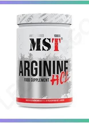 Аргінін mst nutrition hcl 1 кг порошок для підвищення витривалості та енергії для чоловіків і жінок sku_fitsh_cn20056-1