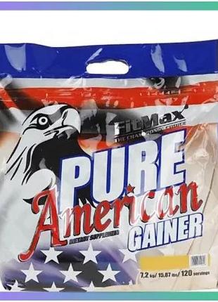 Гейнер fitmax pure american gainer 7,2 кг ваніль для набору м'язової маси спортивна добавка для віднов sku_fitsh_cn3250-1