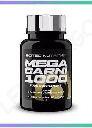 Жиросжигатель scitec nutrition mega carni x 60 капсул l-карнитин для коррекции фигуры и метаболизма sku_fitsh_cn2058