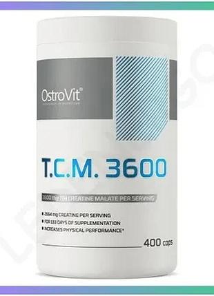 Креатин ostrovit tri creatine malate 1200 400 капсул для набору м'язової маси та підвищення витривалос sku_fitsh_cn7781
