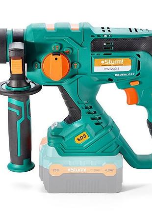 Перфоратор аккумуляторный sturm, бесщёточный мотор rh2520clb