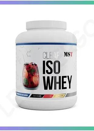 Протеин mst nutrition clear iso whey 900 грамм черничный чай с высоким содержанием белка для восстанов sku_fitsh_cn15149-2