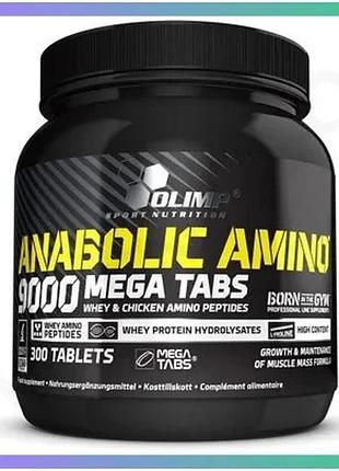 Амінокислота olimp sport nutrition anabolic amino 9000 300 таблеток для відновлення витривалості та м' sku_fitsh_cn295