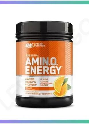 Передтренувальний комплекс optimum nutrition essential amino energy 585г апельсин для витривалості та sku_fitsh_cn907-1
