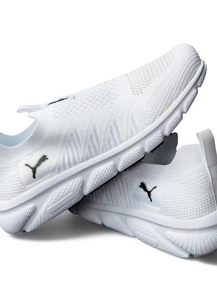 Puma white мокасини білі 2