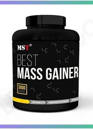 Гейнер mst nutrition best mass gainer 3 кг ваніль для набору м'язової маси енергетичний порошок sku_fitsh_cn13382-2