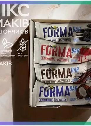 Протеїновий батончик fitwin forma bar 33% mix 10x60 г без цукру для дорослих спортсменів та активних л sku_fitsh_cn15142