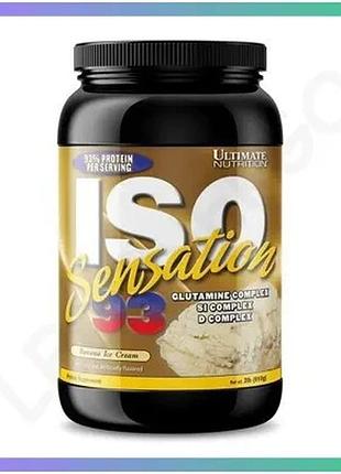 Протеїн ultimate nutrition iso sensation 908 грамів банан сироватковий ізолят для набору м'язової маси sku_fitsh_cn3742-1