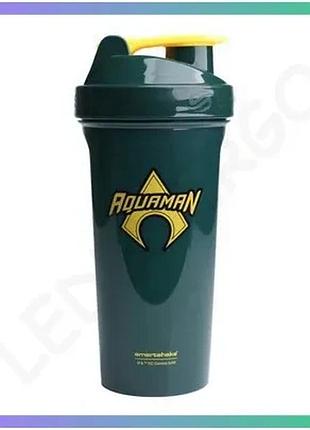 Шейкер smart shake lite aquaman 800 мл для спортивного питания темно-зеленый пластиковый шейкер sku_fitsh_cn15006
