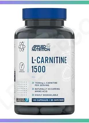 L-карнитин applied nutrition l-carnitine 1500 120 капсул для восстановления энергии и снижения веса sku_fitsh_cn20018-1