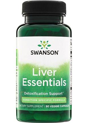 Комплекс для поддержки печени swanson liver essentials 90 вегакапсул с расторопшей для очищения органи sku_fitsh_cn20598-1 2
