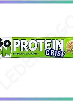 Протеиновый батончик go on nutrition protein crisp bar 45 г фисташковое печенье для энергии и бадрости sku_fitsh_cn14673-4