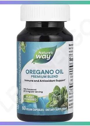 Масло орегано nature's way oregano oil premium blend 60 вегакапсул для поддержки иммунной системы sku_fitsh_cn16385