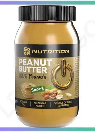 Арахисовая паста go on nutrition smooth 900 г стеклянная банка натуральная паста для энергии и бадьоро sku_fitsh_cn9917