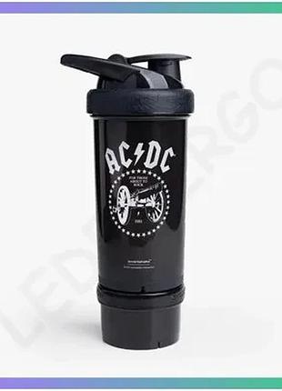Шейкер smart shake revive 750 мл ac/dc чорний пляшка для води з фруктовим інфузором для протеїну sku_fitsh_cn10636