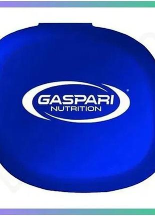 Таблетница gaspari nutrition pill box синяя контейнер для добавок и витаминов с пятью отделениями sku_fitsh_cn15053