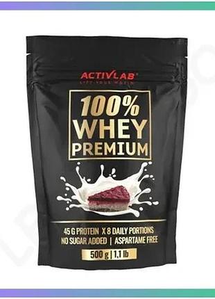 Протеїн activlab 100% whey premium 500 грам вишневий пиріг для набору м'язової маси та відновлення sku_fitsh_cn12253-3