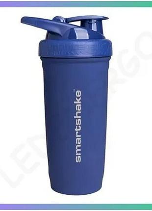 Шейкер smart shake reforce 900 мл из нержавеющей стали синий для спортивных напитков и коктейлей sku_fitsh_cn15103