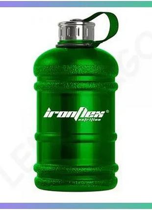 Спортивная бутылка ironflex gallon water bottle 1.9 л зеленая для воды и аминокислот sku_fitsh_cn11908