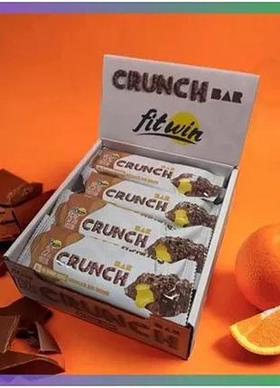 Протеиновый батончик fitwin crunch bar 25% шоколад-апельсин 50 г для перекуса спортсменов и активных л sku_fitsh_cn15979-3