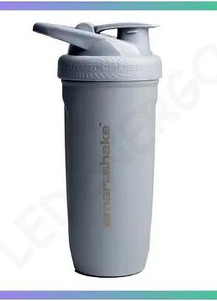 Шейкер smart shake reforce из нержавеющей стали 900 мл серый для приготовления напитков и протеина sku_fitsh_cn14978