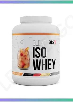 Протеин mst nutrition clear iso whey 900 грамм персиковый чай с изолятом сывороточного белка для восст sku_fitsh_cn15149-1