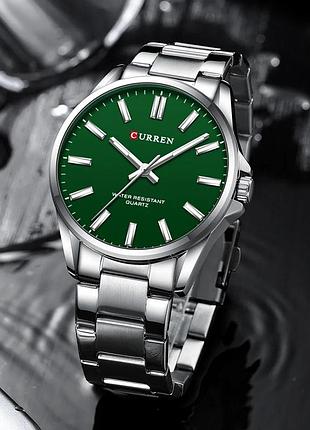 Curren 9090 silver-green 2