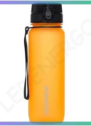 Бутылка uzspace colorful frosted 800 мл оранжевая пластиковая спортивная бутылка для воды с замком sku_fitsh_cn10042