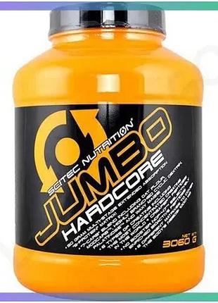 Гейнер scitec nutrition jumbo hardcore 3,060 кг банановий йогурт для набору м'язової маси спортивне ха sku_fitsh_cn1726-3