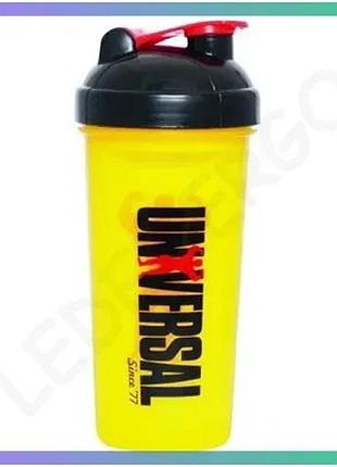 Шейкер universal nutrition 700 мл желтый черный красный для приготовления напитков шейкер для протеина sku_fitsh_cn4160