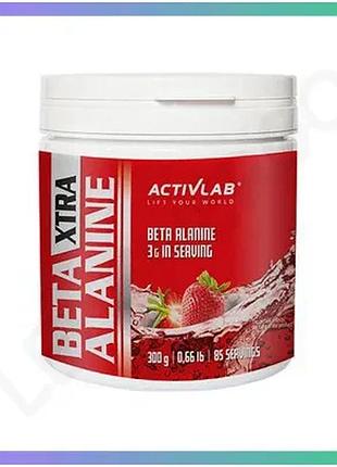 Амінокислота activlab beta-alanine xtra 300 грам полуниця для витривалості та енергії спортивне харчув sku_fitsh_cn11561-1