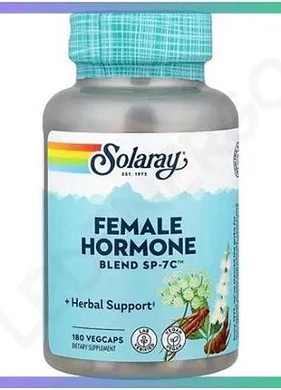 Женский растительный комплекс solaray female hormone blend 180 вегакапсул для гормонального баланса и sku_fitsh_cn20274-1