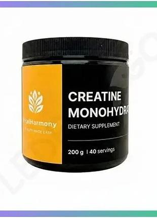 Моногідрат креатину vitalharmony creatine monohydrate 200 г тропічні фрукти для набору м'язової маси т sku_fitsh_cn16915-1