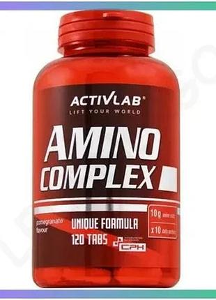 Амінокислота activlab amino complex 120 таблеток для набору м'язової маси та відновлення енергії sku_fitsh_cn1914