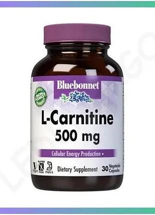 Жиросжигатель bluebonnet nutrition l-carnitine 500 мг 30 вегакапсул для снижения веса и энергии sku_fitsh_cn11519